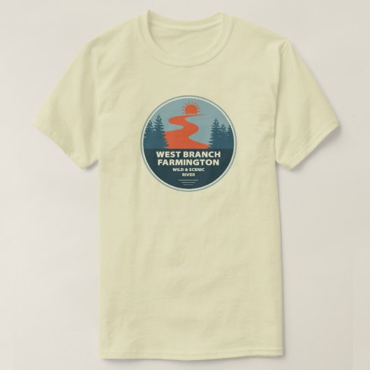 West Branch Farmington Wild and Schilderachtig Riv T-shirt (Design voorkant)