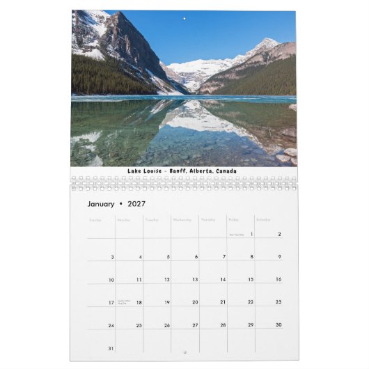 West-Canada Kalender (Jan 2027)