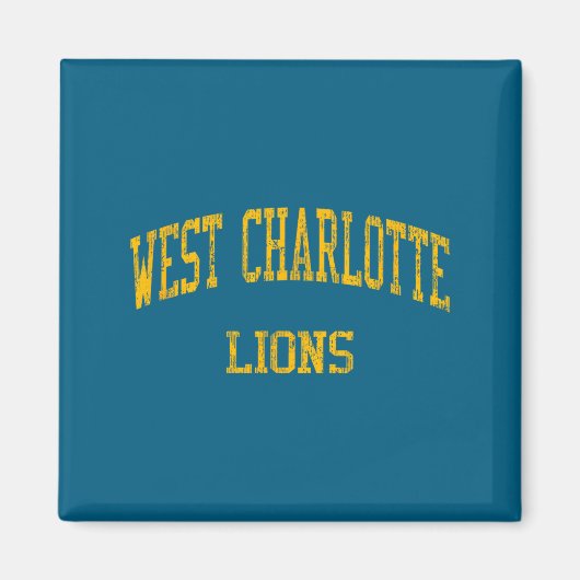 West charlotte middelbare school hs charlotte nc v magneet (Voorkant)
