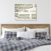 West Cheap in 1585, engrav Canvas Afdruk (Insitu (Slaapkamer))