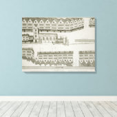 West Cheap in 1585, engrav Canvas Afdruk (Insitu (Houten vloer))