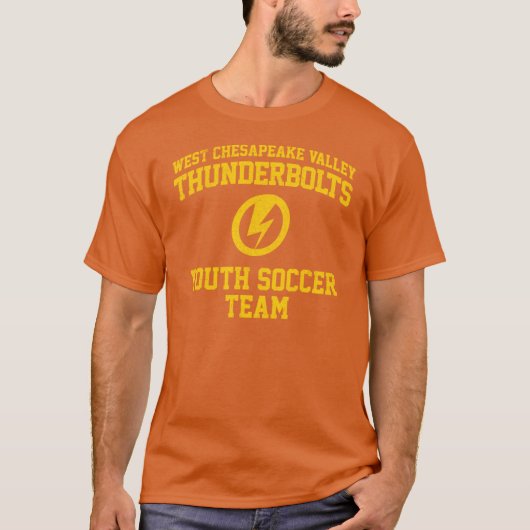 West Chesapeake Valleyhunderbolts Jeugdvoetbal vin T-shirt (Voorkant)