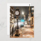 West Chester Clock Post Card Briefkaart (Voorkant / Achterkant)