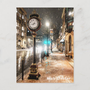 West Chester Clock Post Card Briefkaart