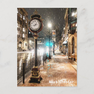 West Chester Clock Post Card Briefkaart