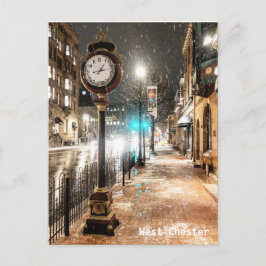 West Chester Clock Post Card Briefkaart