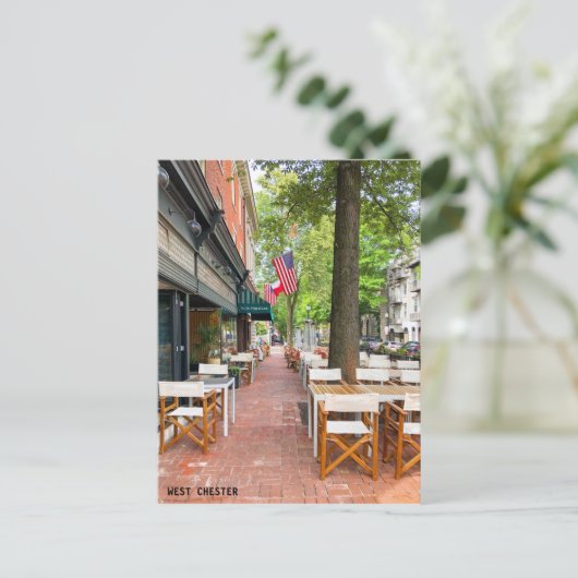 West Chester in het centrum van het briefkaart (Staand voorkant)