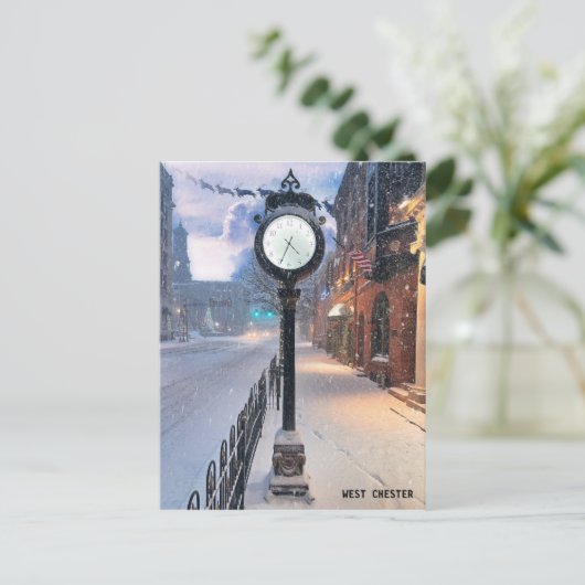 West Chester-kerstBriefkaart Briefkaart (Staand voorkant)