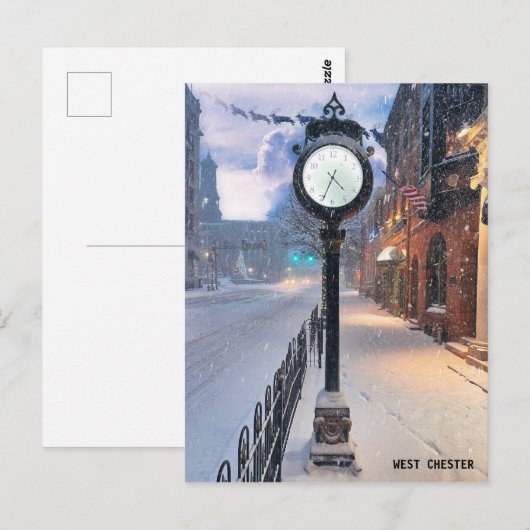 West Chester-kerstBriefkaart Briefkaart (Voorkant / Achterkant)