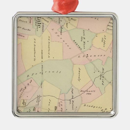 West Chester, New York Metalen Ornament (Voorkant)