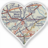 West Chester PA Sticker (Voorkant)