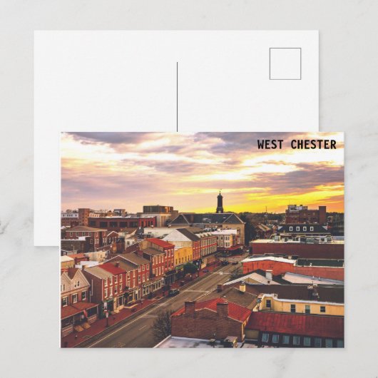 West Chester sunrise briefkaart (Voorkant / Achterkant)
