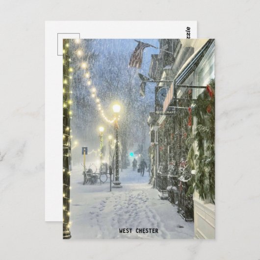 West Chester Winter Briefkaart (Voorkant / Achterkant)
