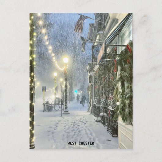 West Chester Winter Briefkaart (Voorkant)