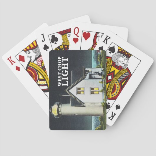 West Chop Light (Martha's Vineyard Island) Pokerkaarten (Achterkant)