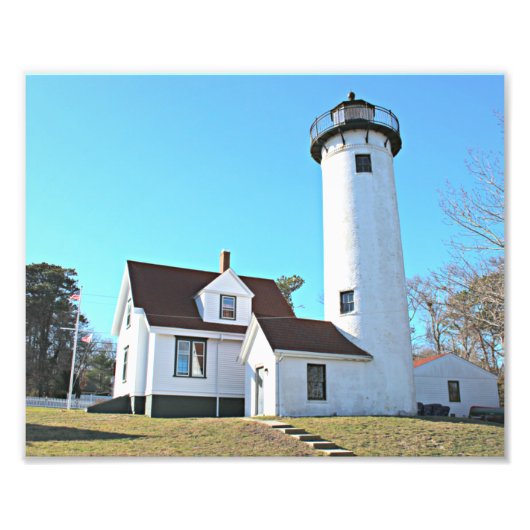 West Chop Lighthouse, Marthas Vineyard Foto print Foto Afdruk (Voorkant)