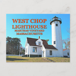 West Chop Lighthouse, Marthas Vineyard MA Briefkaa Briefkaart