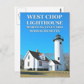 West Chop Lighthouse, Marthas Vineyard MA Briefkaa Briefkaart (Voorkant / Achterkant)