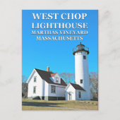 West Chop Lighthouse, Marthas Vineyard MA Briefkaa Briefkaart (Voorkant)