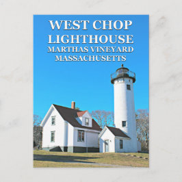 West Chop Lighthouse, Marthas Vineyard MA Briefkaa Briefkaart
