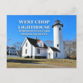 West Chop Lighthouse, Marthas Vineyard MA Briefkaa Briefkaart (Voorkant)