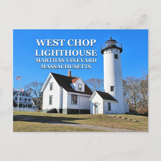 West Chop Lighthouse, Marthas Vineyard MA Briefkaa Briefkaart (Voorkant)