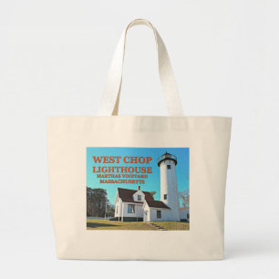 West Chop Lighthouse, Marthas Vineyard MA Canvas t Grote Tote Bag