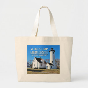 West Chop Lighthouse, Marthas Vineyard MA Canvas t Grote Tote Bag