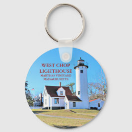 West Chop Lighthouse, Marthas Vineyard MA Sleutelh Sleutelhanger
