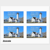 West Chop Lighthouse, Marthas Vineyard MA Stickers (Vel)