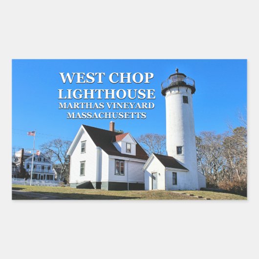 West Chop Lighthouse, Marthas Vineyard MA Stickers (Voorkant)