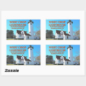 West Chop Lighthouse, Marthas Vineyard MA Stickers (Vel)