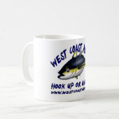 West Coast Angler - Coffee Mok (Voorkant links)