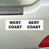 WEST COAST, BESTE KOAST BUMPERSTICKER (Op auto)