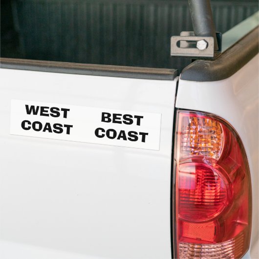 WEST COAST, BESTE KOAST BUMPERSTICKER (Op Truck)