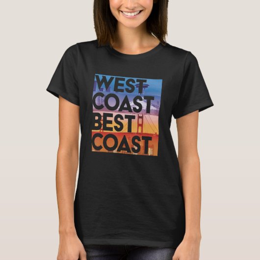 West Coast Beste kust Seaposfla Graphic T-shirt (Voorkant)