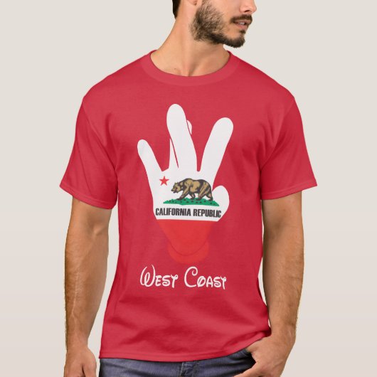 West Coast Cali gift T-shirt (Voorkant)