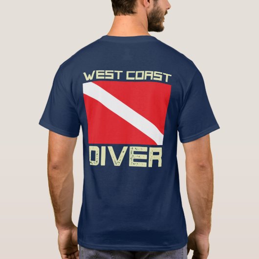 West Coast Diver Down Flag T-shirt (Achterkant)