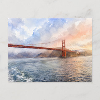 West Coast Esthetiek Golden Gate Bridge SF Cadeau Briefkaart