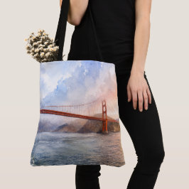 West Coast Esthetiek Golden Gate Bridge SF Cadeau Tote Bag