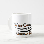 West Coast German Shepherds Fan Gear Koffiemok (Voorkant links)