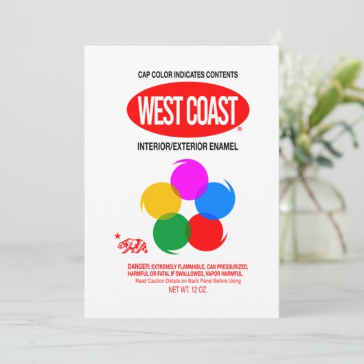 WEST COAST GRAFFITI KAART (Staand voorkant)