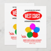 WEST COAST GRAFFITI KAART (Voorkant / Achterkant)