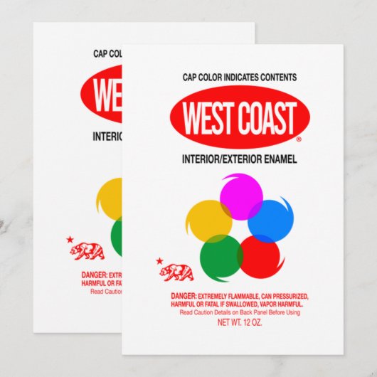 WEST COAST GRAFFITI KAART (Voorkant / Achterkant)