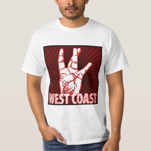 West Coast Hip-Hop Rap T-shirt (Voorkant)