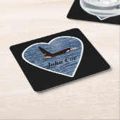 West Coast Killer Whale "John Coe" Orca Coaster Kartonnen Onderzetters (Schuin)