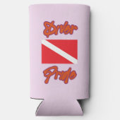 West Coast Lesbian Pride Diver Seltzer Blikjeskoeler (Achterkant)