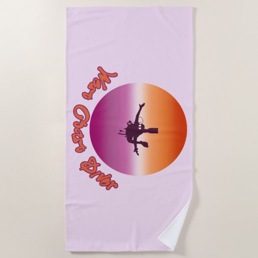 West Coast Lesbian Pride Diver Strandlaken (Voorkant)