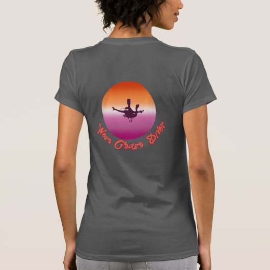 West Coast Lesbian Pride Diver T-shirt (Achterkant)