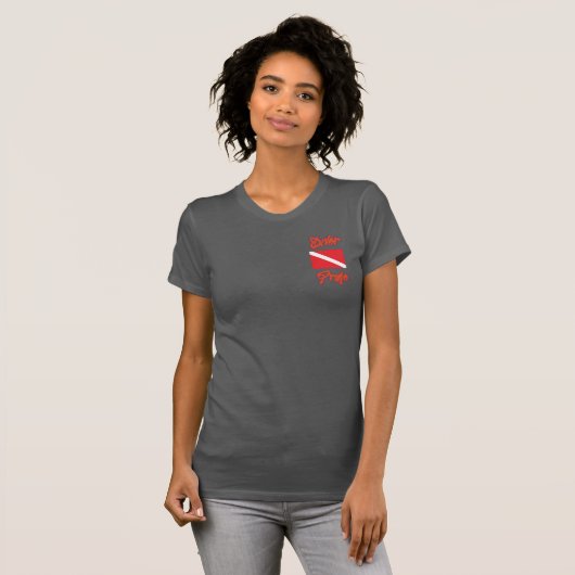 West Coast Lesbian Pride Diver T-shirt (Voorkant volledig)